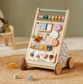 Tiny Land® Natural Wooden Baby Activity Walker