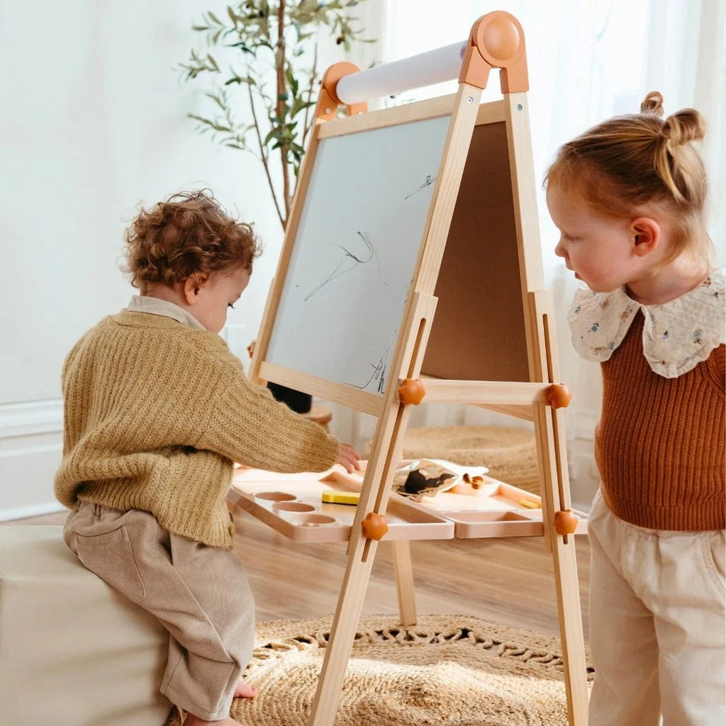 Tiny Land® Caramel Magnetic Easel for Kids
