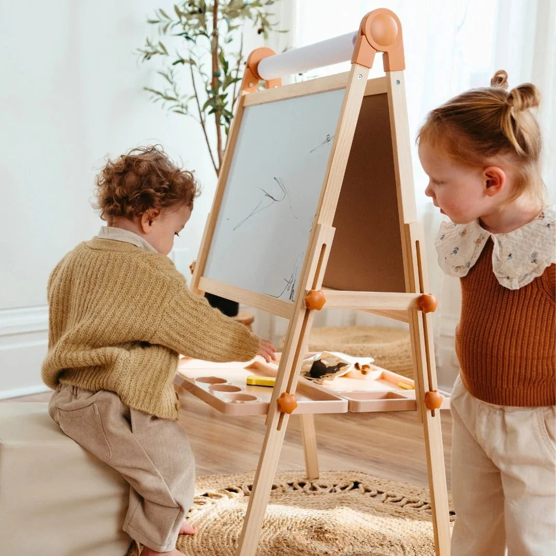 Tiny Land® Caramel Magnetic Easel for Kids