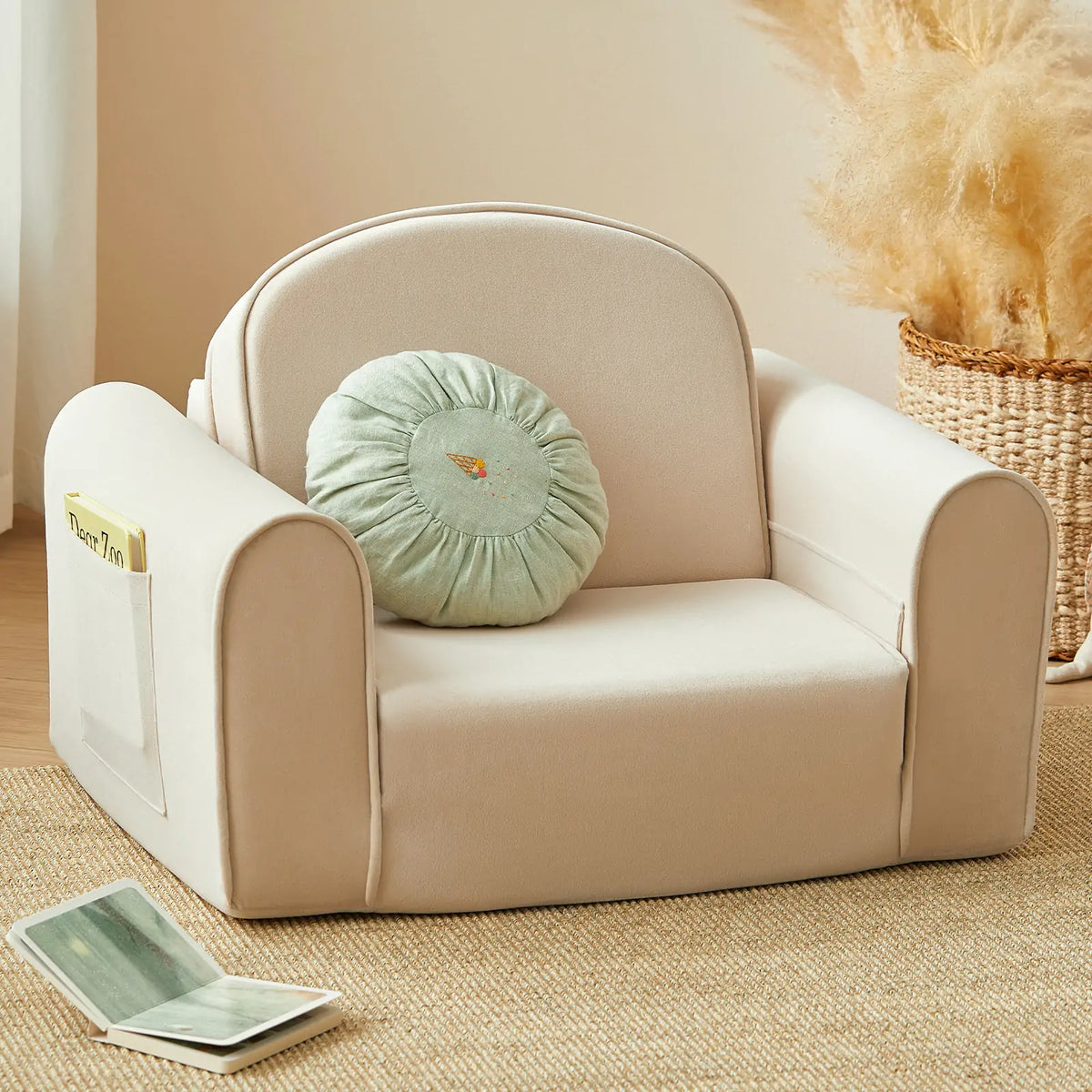 Tiny Land® GentleSnug 2-in-1 Kids Chair & Foldable Sofa