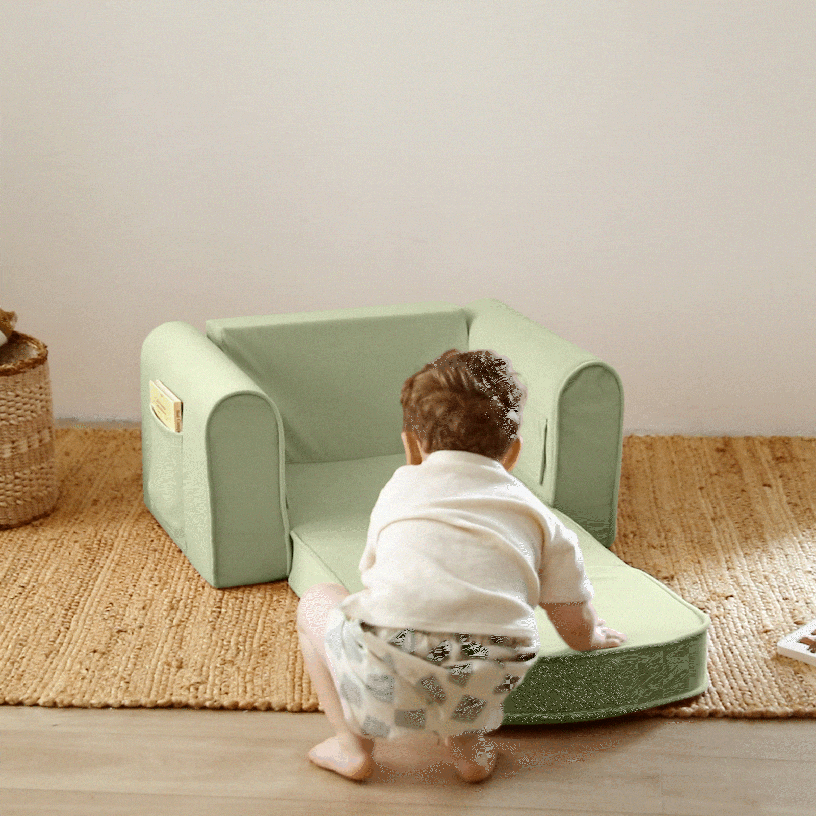 Tiny Land® GentleSnug 2-in-1 Kids Chair & Foldable Sofa