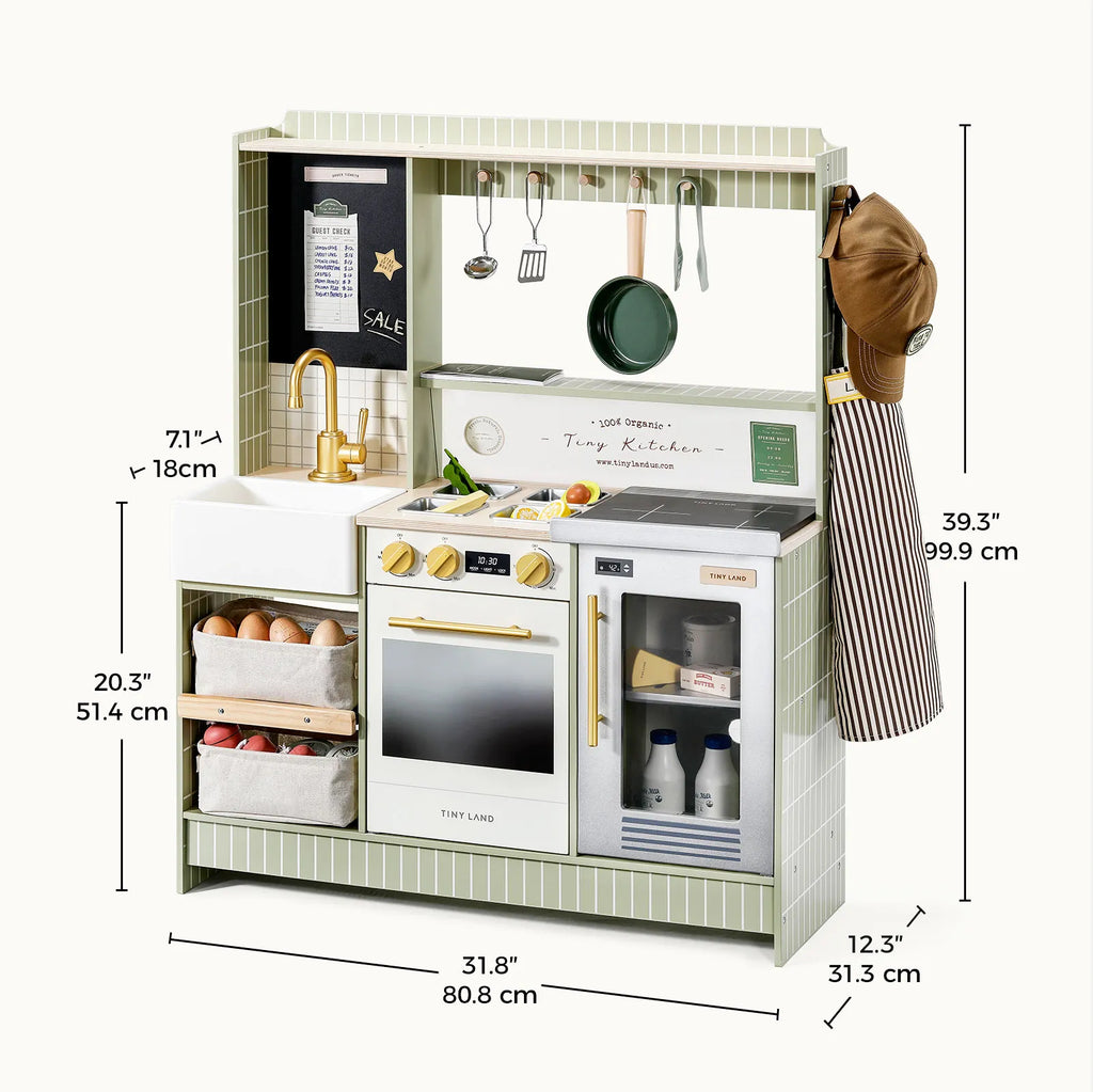 Tiny Land® BistroSwitch 2-in-1 Wooden Play Kitchen