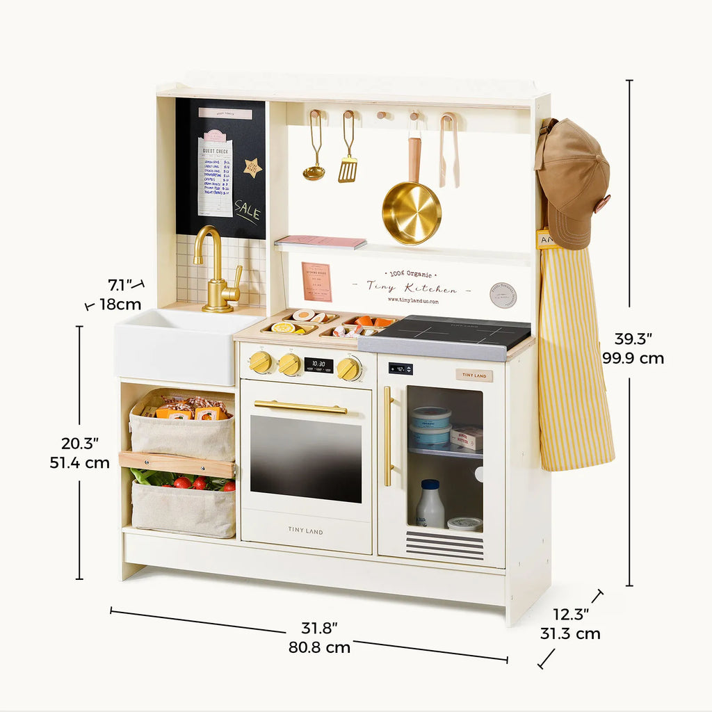 Tiny Land® BistroSwitch 2-in-1 Wooden Play Kitchen