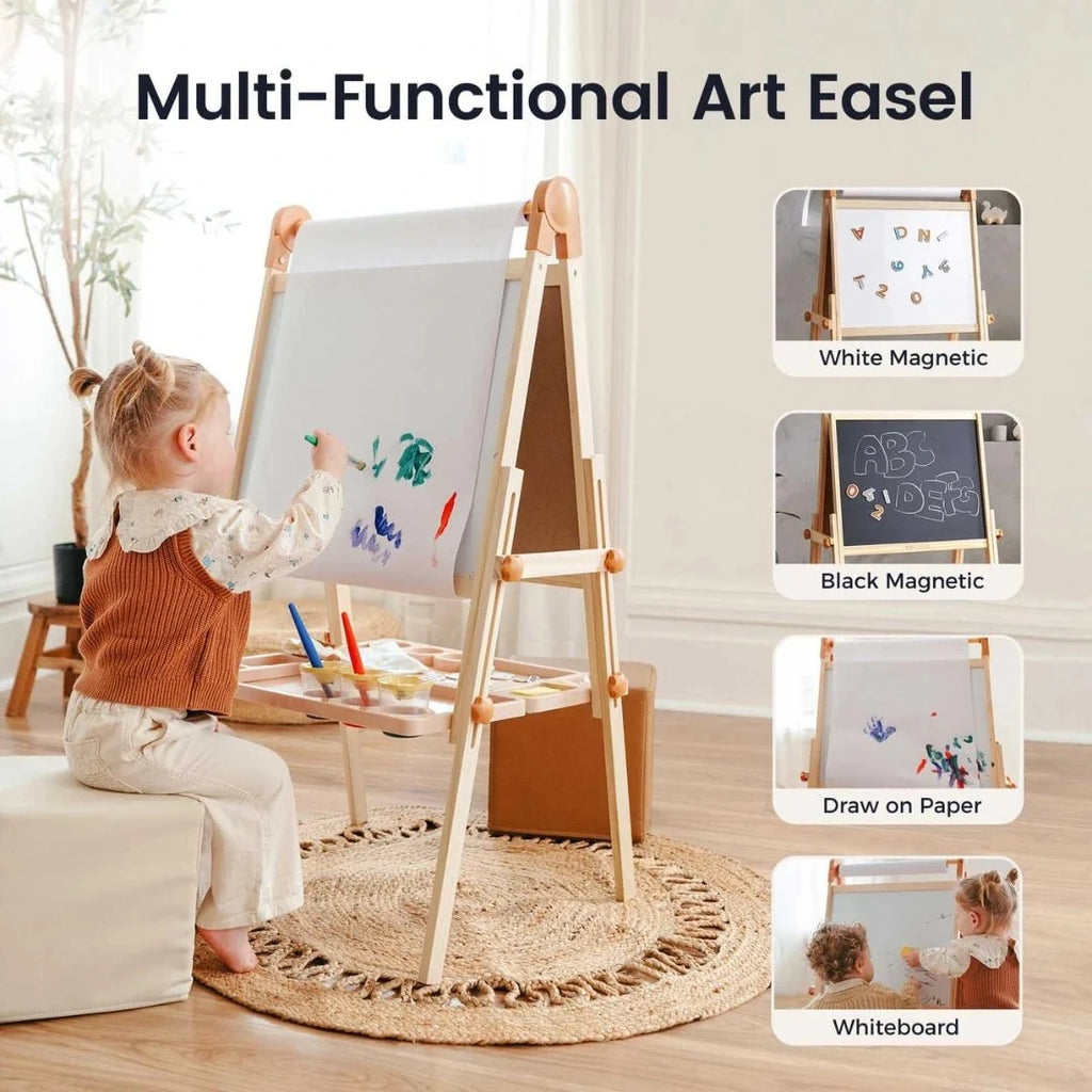 Tiny Land® Caramel Magnetic Easel for Kids
