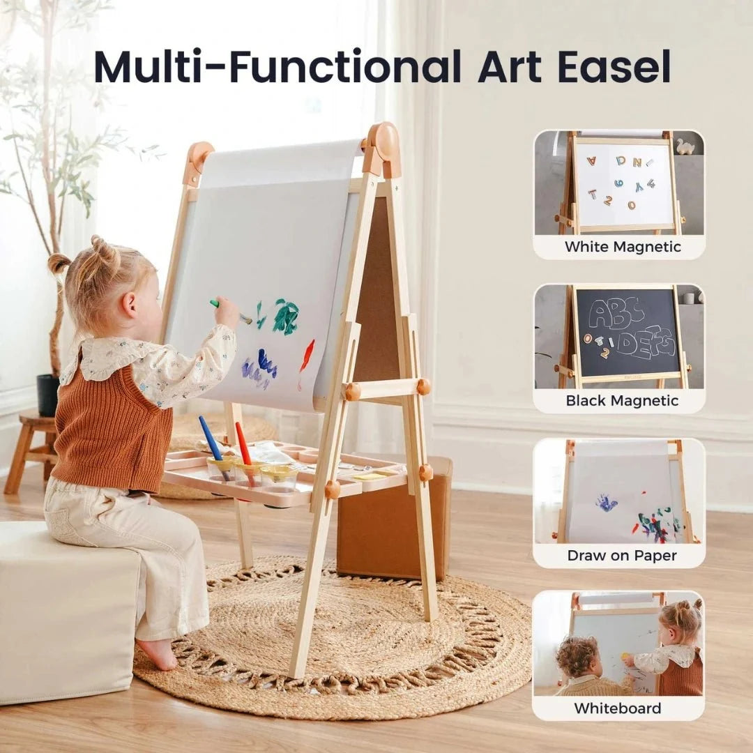 Tiny Land® Caramel Magnetic Easel for Kids