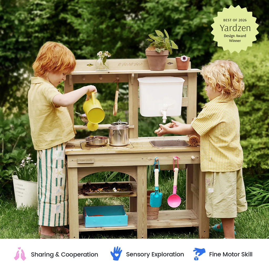 Tiny Land® Mud Kitchen – Outdoor Play Kitchen for Kids