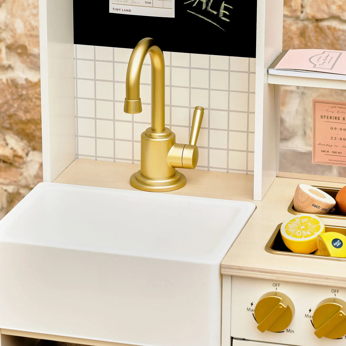 Tiny Land® BistroSwitch 2-in-1 Wooden Play Kitchen
