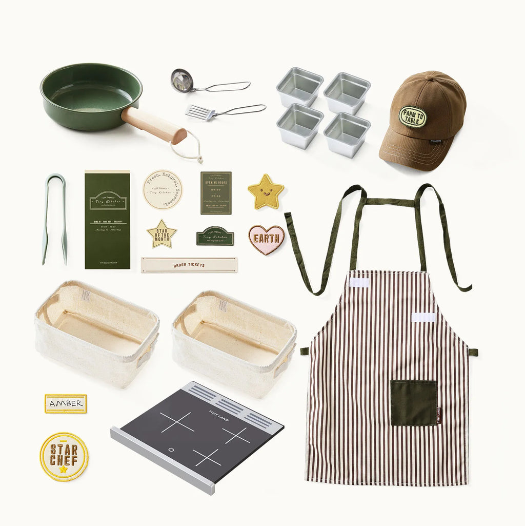 Tiny Land® BistroSwitch 2-in-1 Wooden Play Kitchen