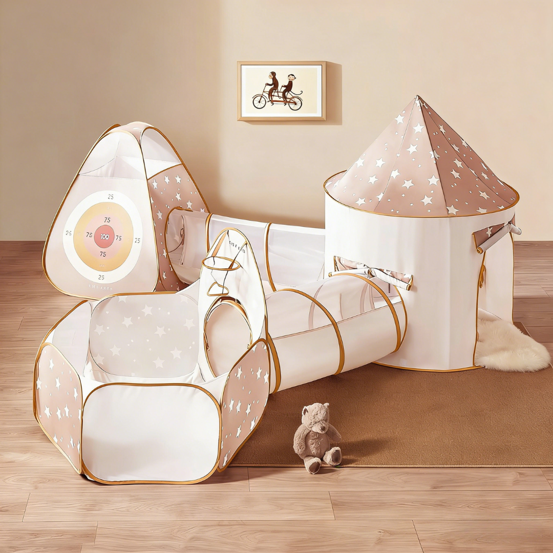 Tiny Land® Discovery 5-in-1 Play Tunnel – Balls Not Included