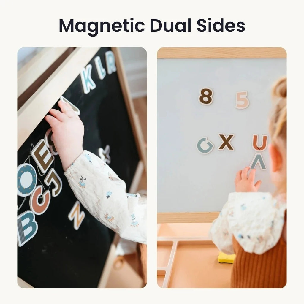 Tiny Land® Caramel Magnetic Easel for Kids