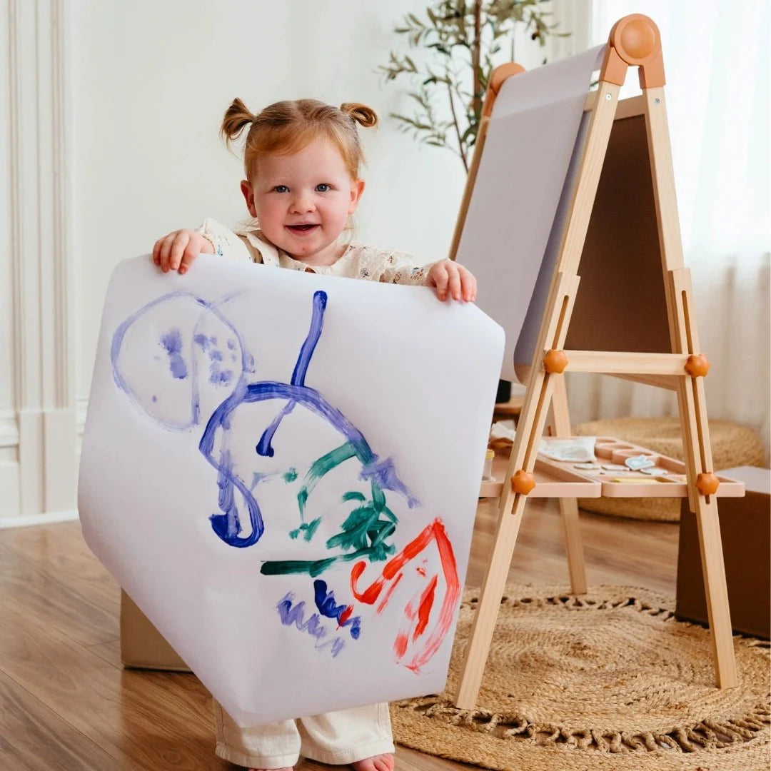 Tiny Land® Caramel Magnetic Easel for Kids