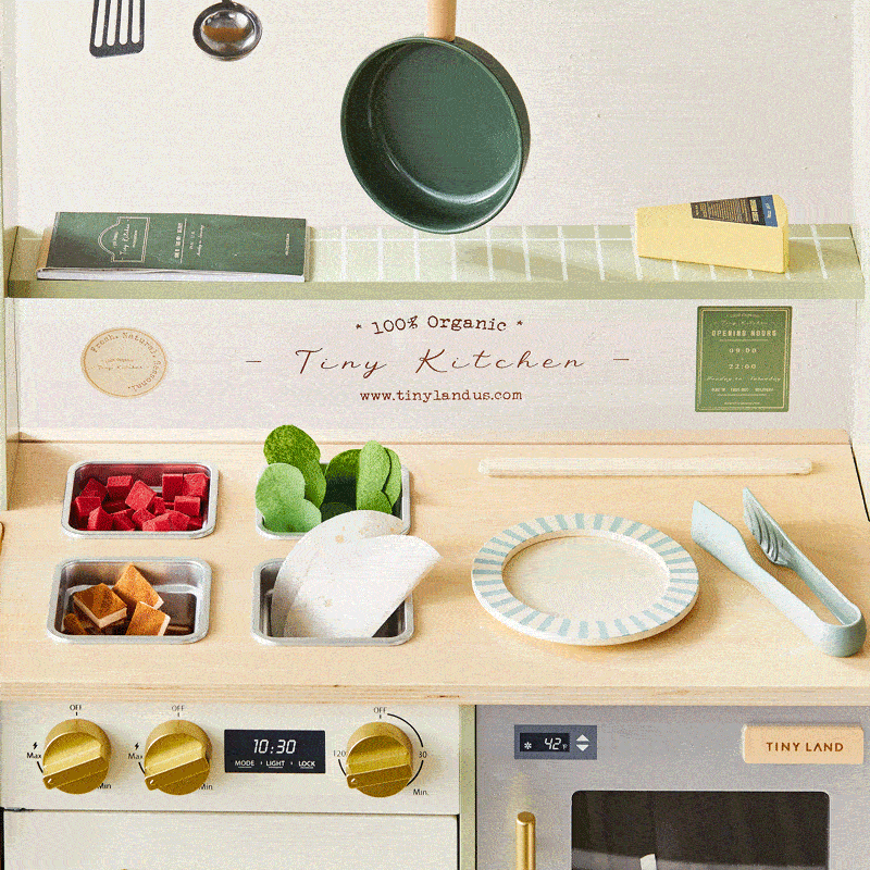 Tiny Land® BistroSwitch 2-in-1 Wooden Play Kitchen