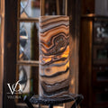 Sahara Onyx Cylinder Table Lamp – 20” Natural Stone Lamp