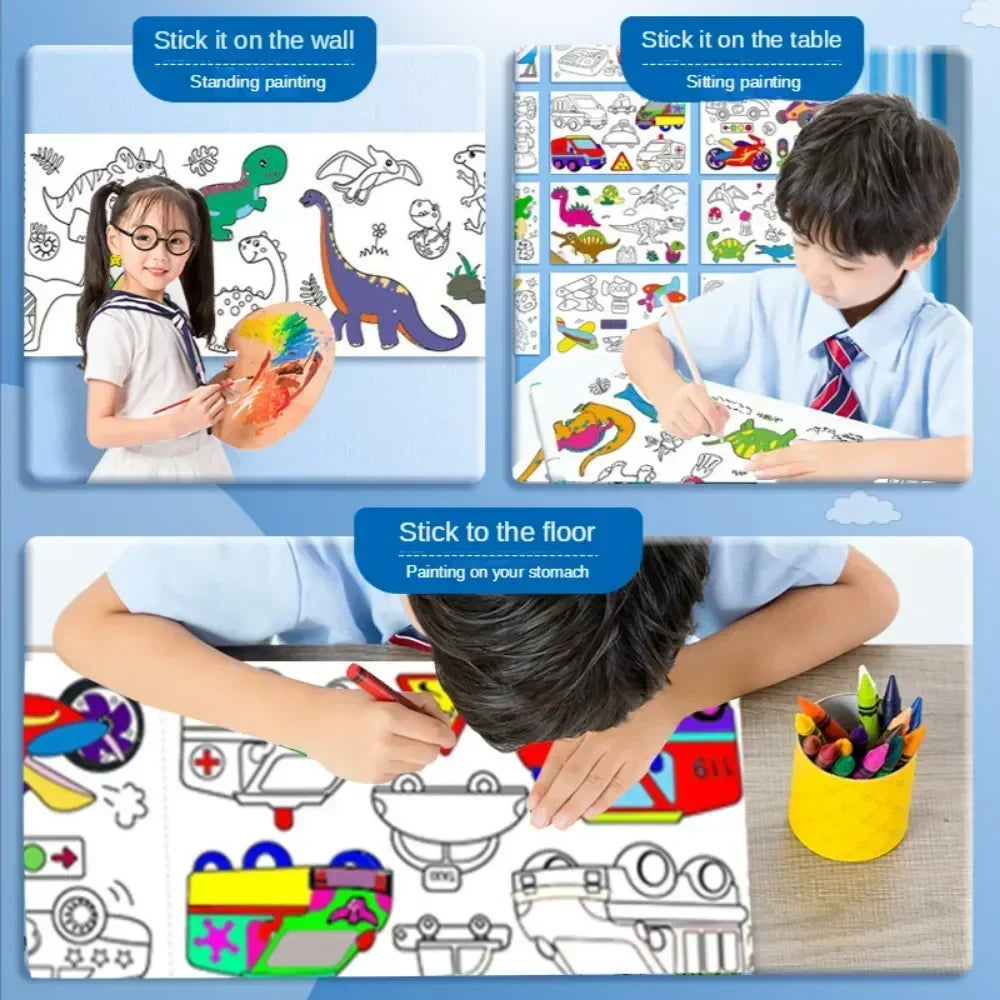 Kids’ Sticky Coloring Roll