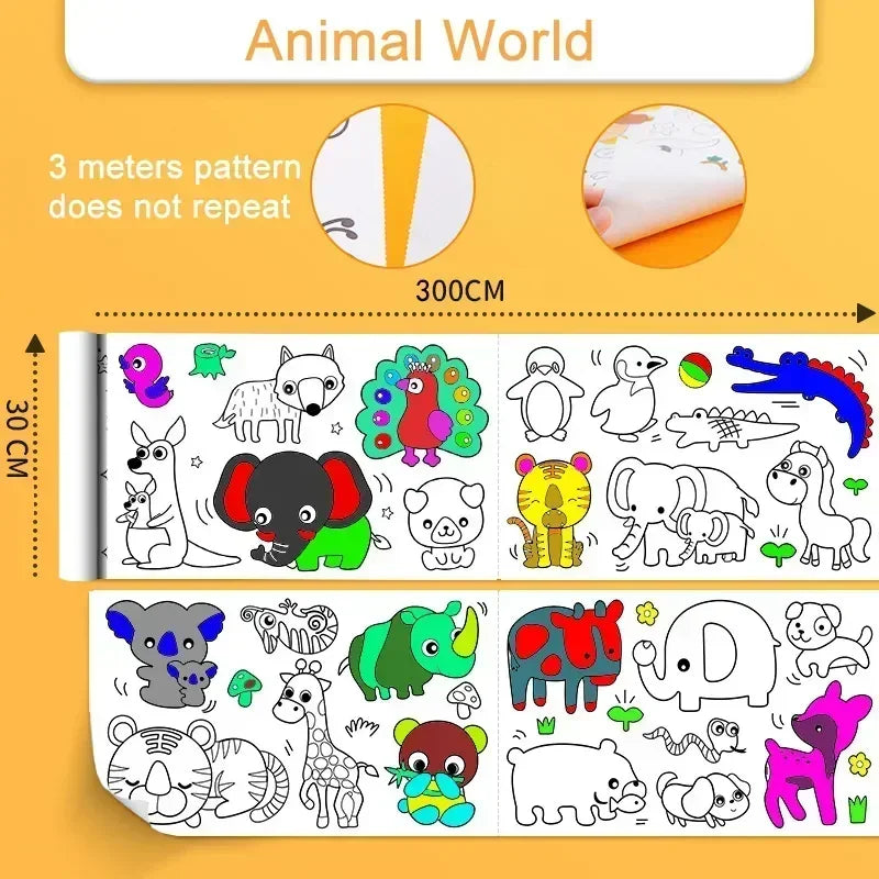 Kids’ Sticky Coloring Roll