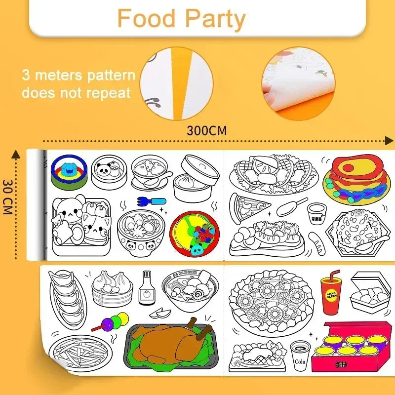 Kids’ Sticky Coloring Roll