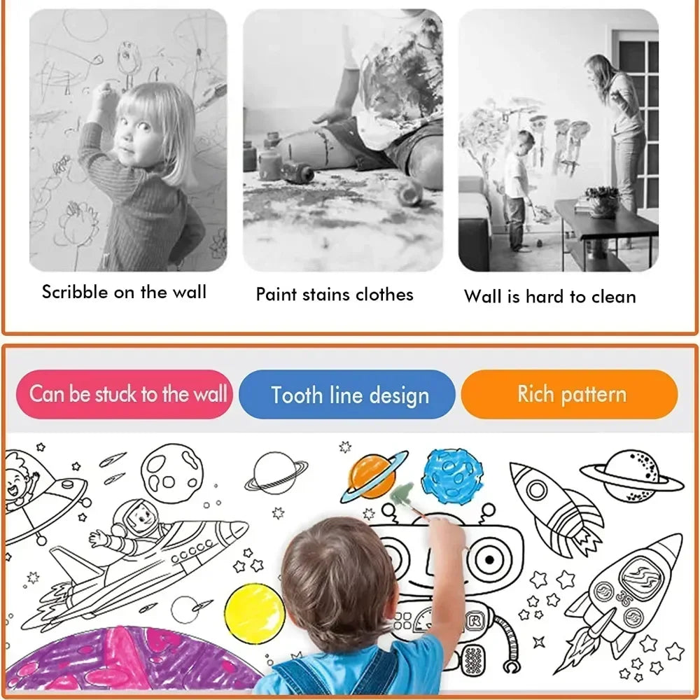 Kids’ Sticky Coloring Roll