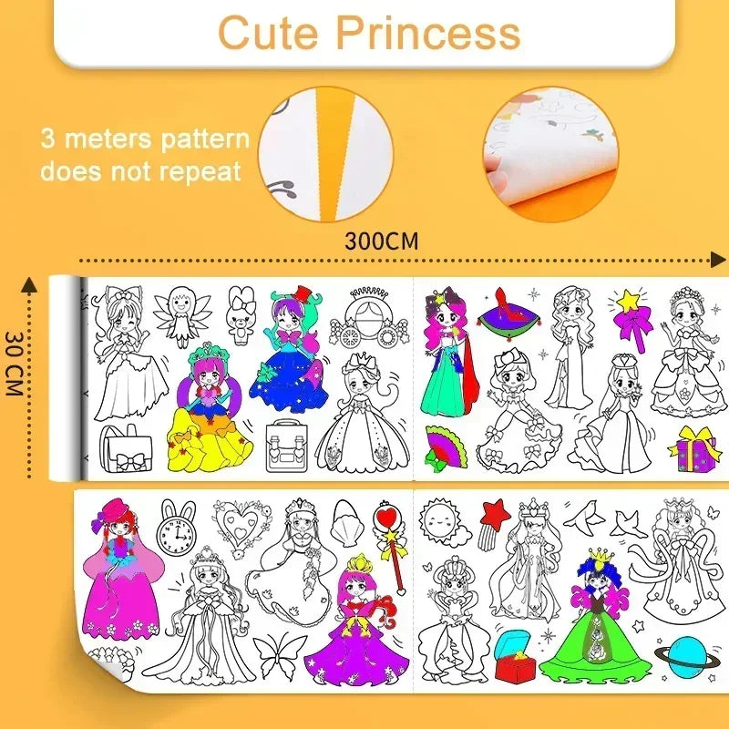 Kids’ Sticky Coloring Roll