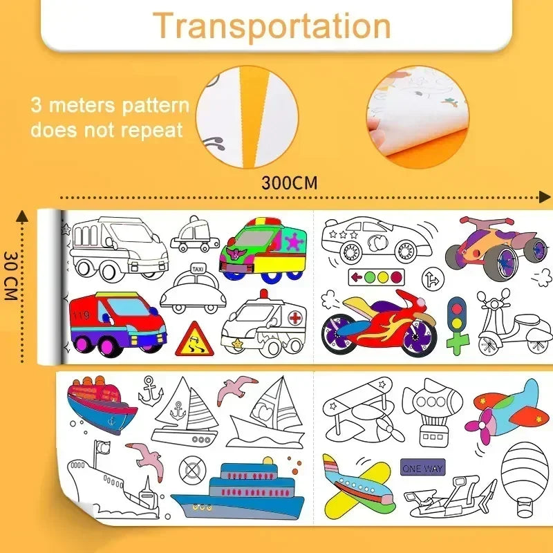 Kids’ Sticky Coloring Roll