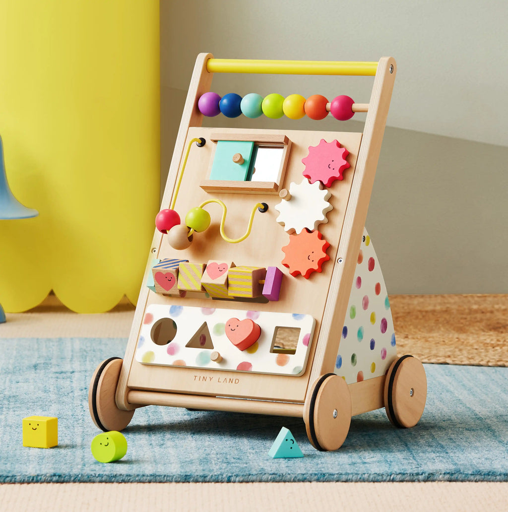 Tiny Land® Rainbow Wooden Activity Walker