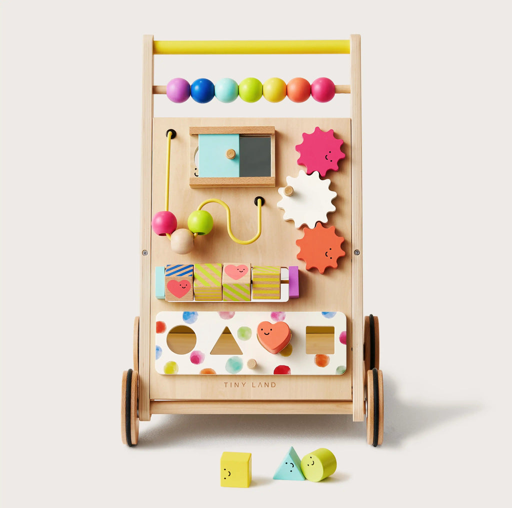 Tiny Land® Rainbow Wooden Activity Walker