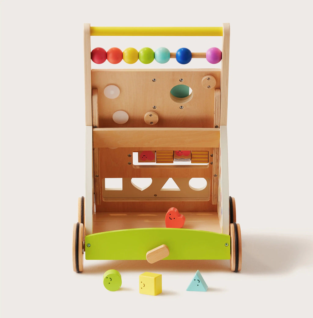 Tiny Land® Rainbow Wooden Activity Walker