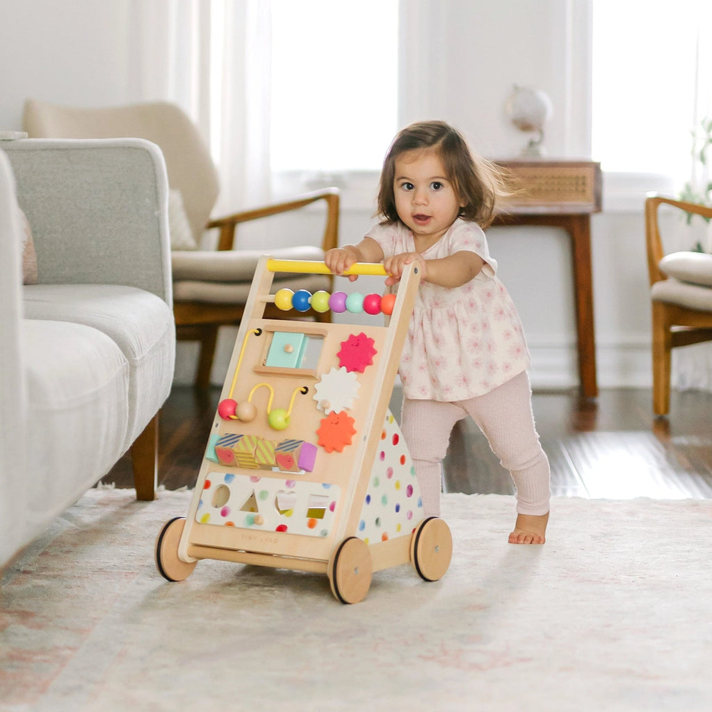 Tiny Land® Rainbow Wooden Activity Walker