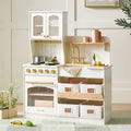 Tiny Land® Wooden Play Kitchen with Storage – 4 Colors