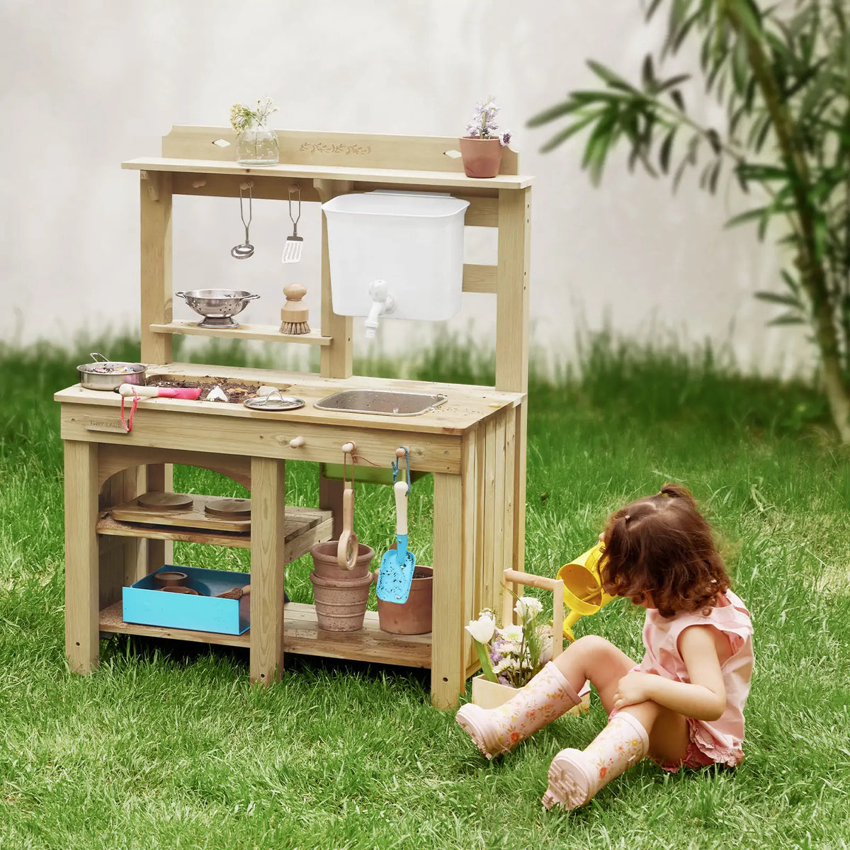 Tiny Land® Mud Kitchen – Outdoor Play Kitchen for Kids