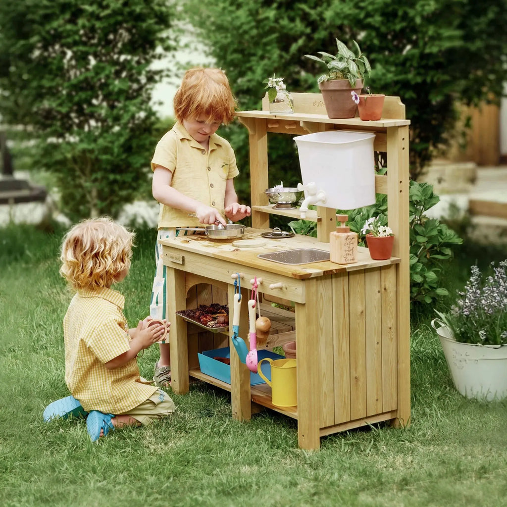Tiny Land® Mud Kitchen – Outdoor Play Kitchen for Kids