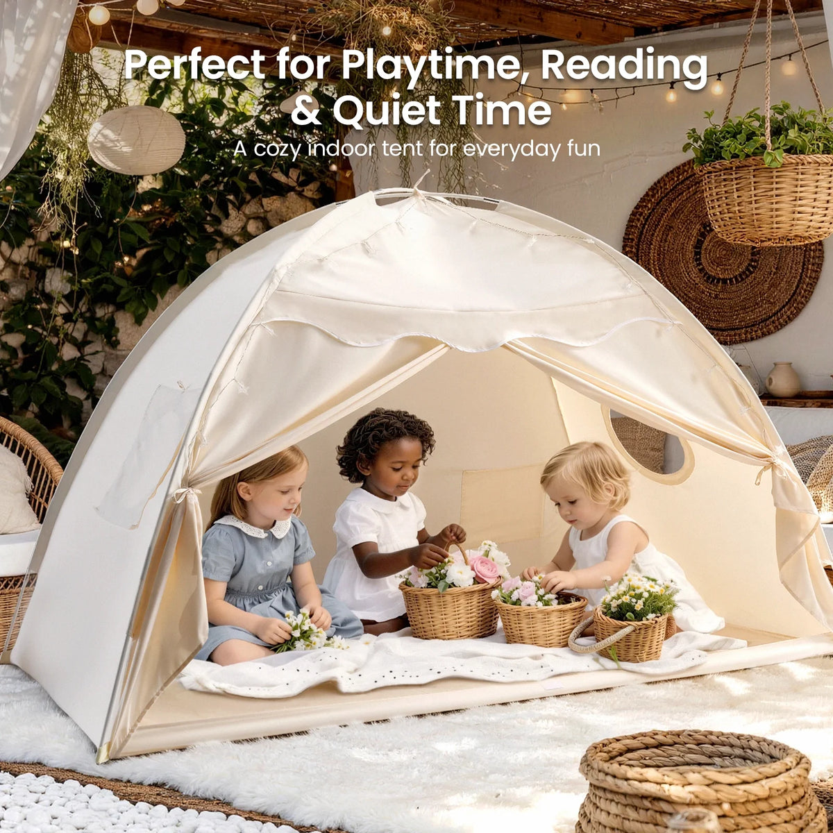 Tiny Land® Kids Bed Tent & Play Tent – 3 Styles