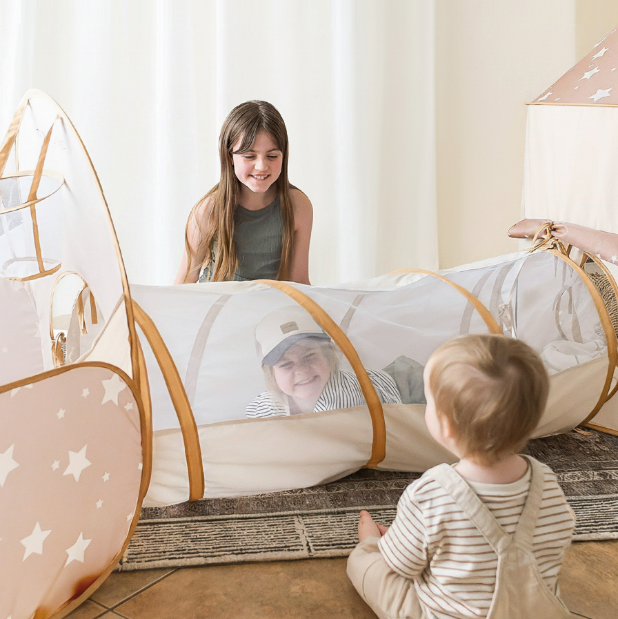 Tiny Land® Discovery 5-in-1 Play Tunnel – Balls Not Included