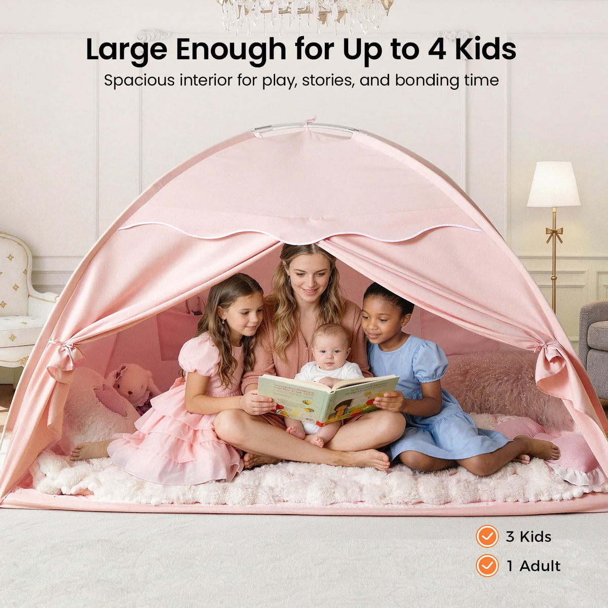 Tiny Land® Kids Bed Tent & Play Tent – 3 Styles