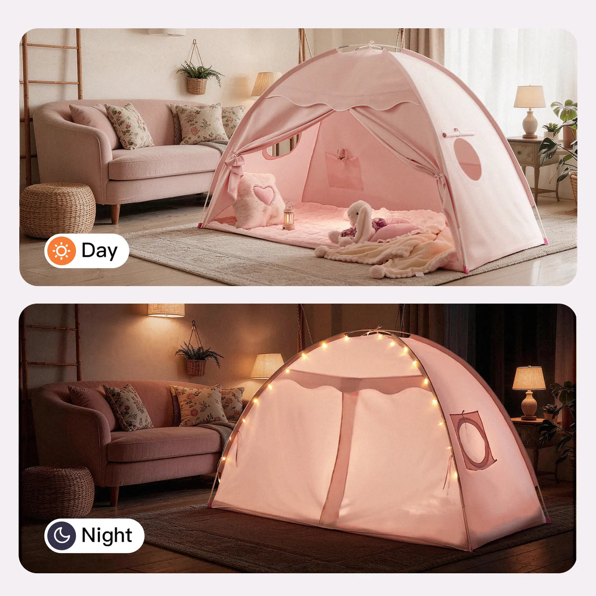 Tiny Land® Kids Bed Tent & Play Tent – 3 Styles