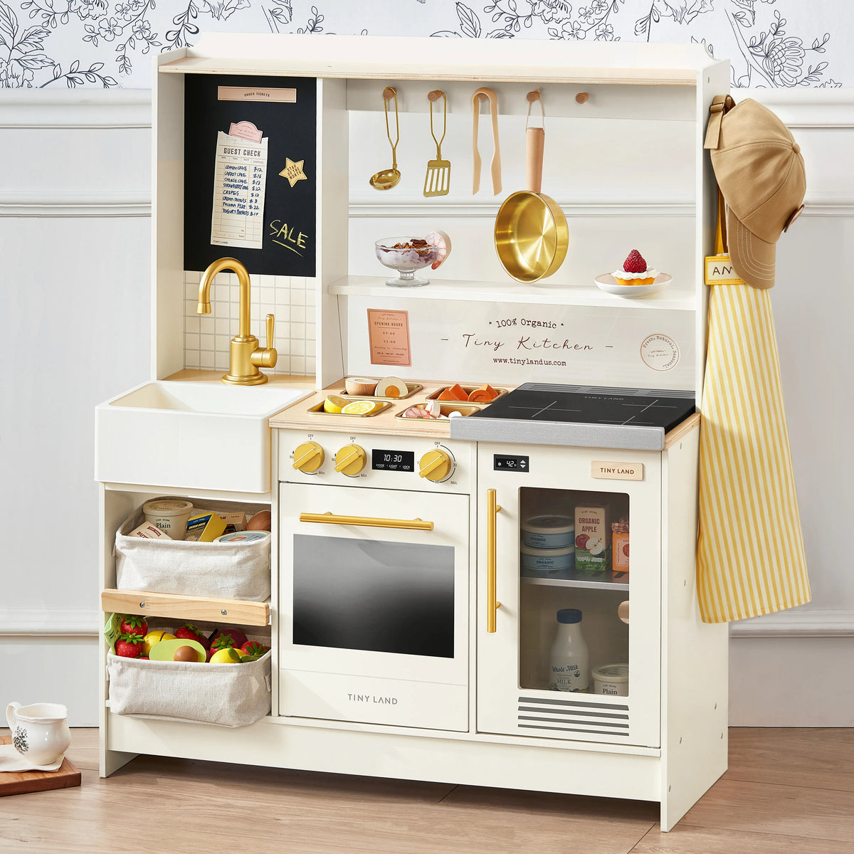 Tiny Land® BistroSwitch 2-in-1 Wooden Play Kitchen