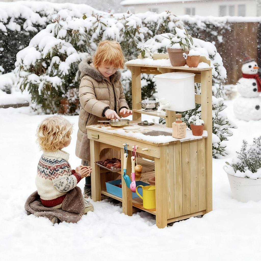 Tiny Land® Mud Kitchen – Outdoor Play Kitchen for Kids