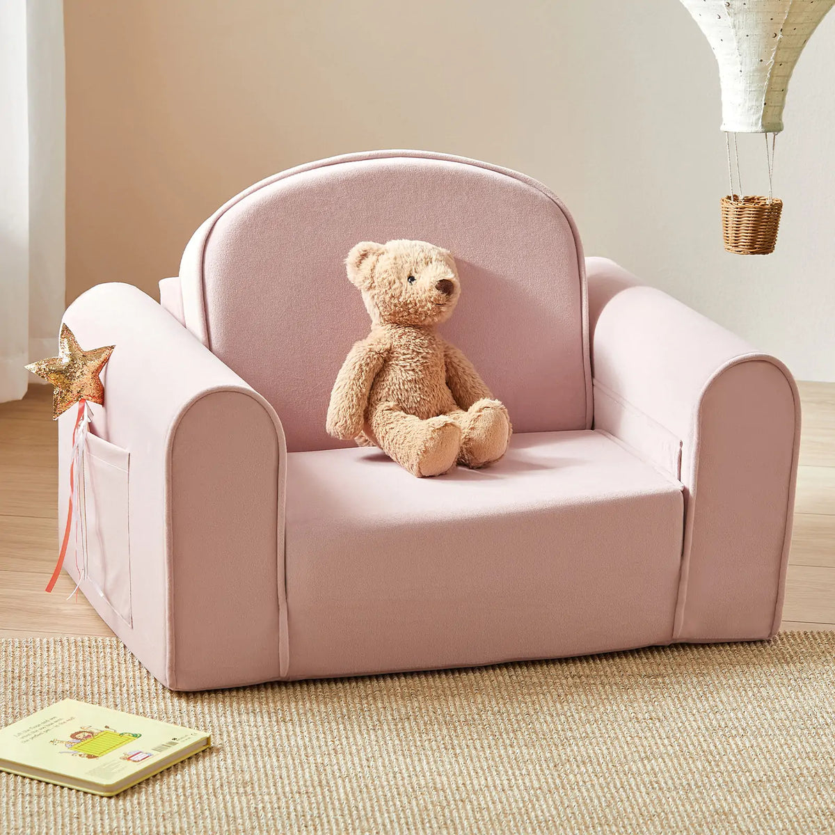Tiny Land® GentleSnug 2-in-1 Kids Chair & Foldable Sofa