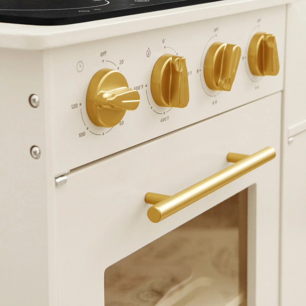 Tiny Land® Iconic Wooden Play Kitchen – Cream