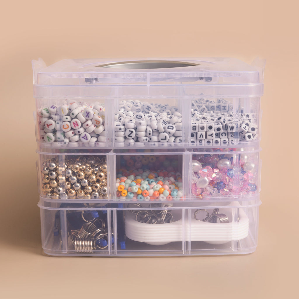 5,700+ Piece DIY Letter Bead Jewelry-Making Party Kit