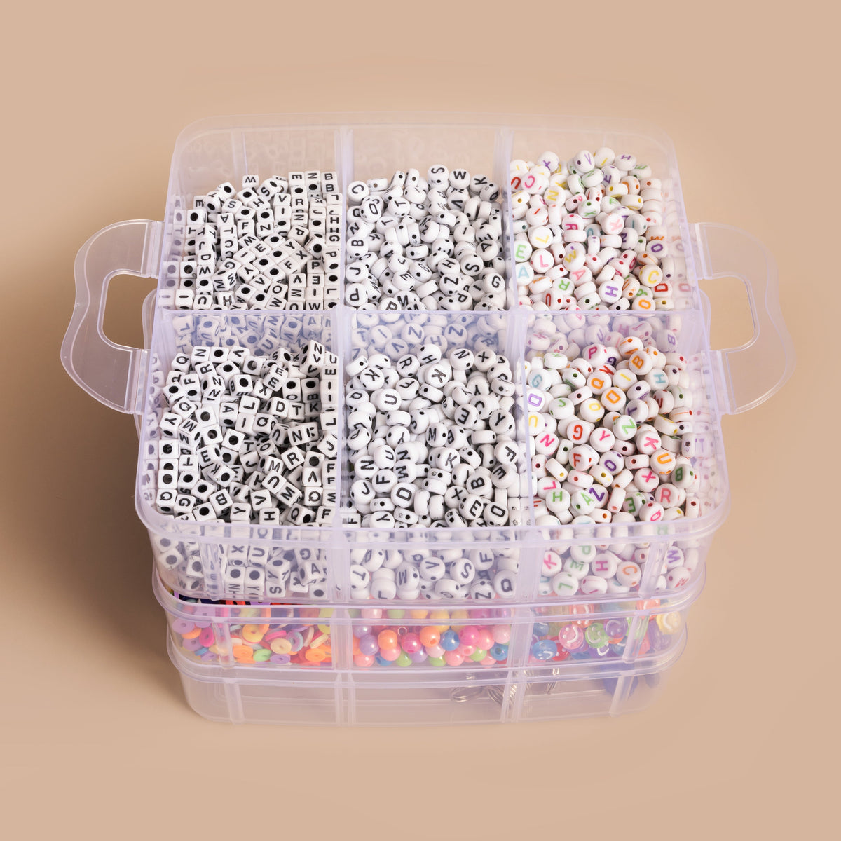 5,700+ Piece DIY Letter Bead Jewelry-Making Party Kit