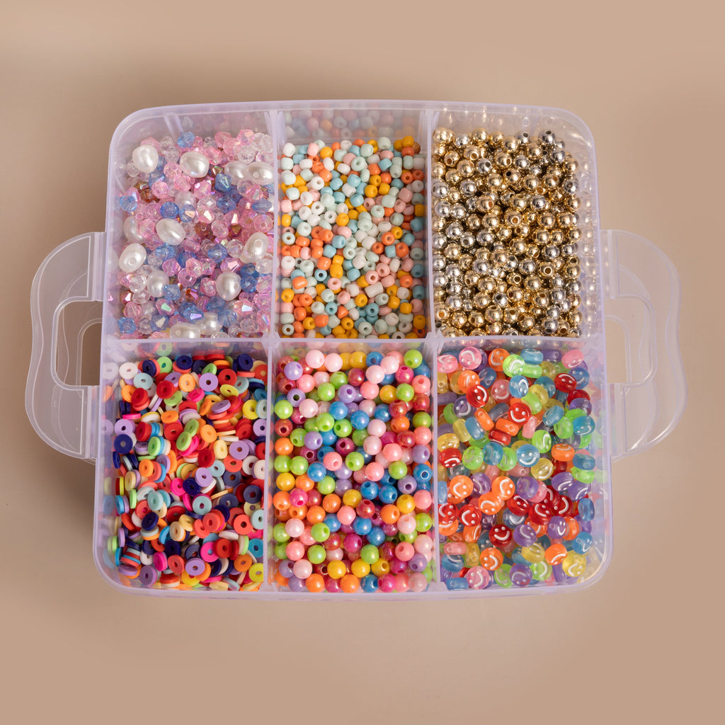 5,700+ Piece DIY Letter Bead Jewelry-Making Party Kit