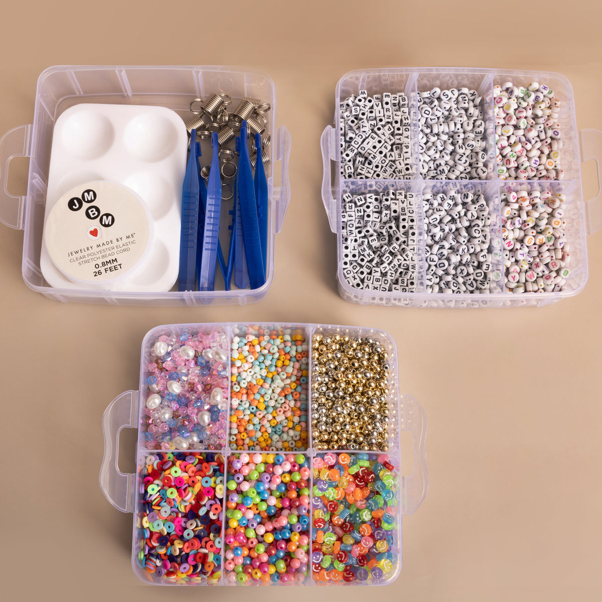 5,700+ Piece DIY Letter Bead Jewelry-Making Party Kit